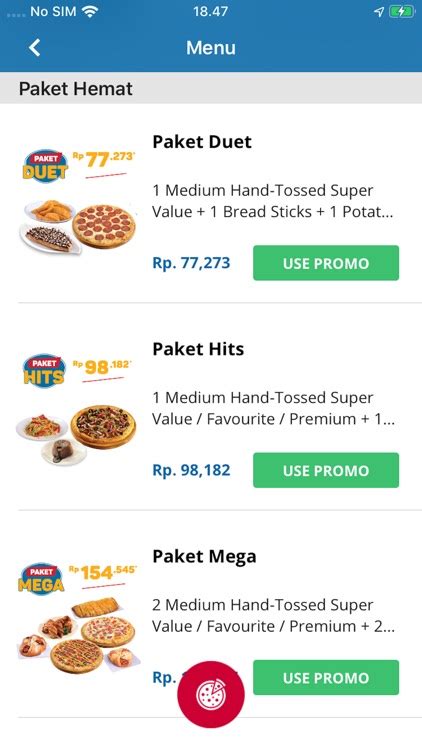 Kalori dan Informasi Gizi Domino’s Pizza