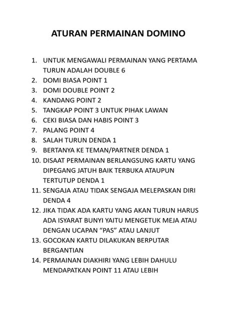 Cara Bermain Kartu Domino: Menjadi Pemenang dengan Teknik yang Tepat