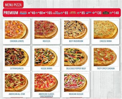 Menu Domino’s Pizza yang Menyajikan