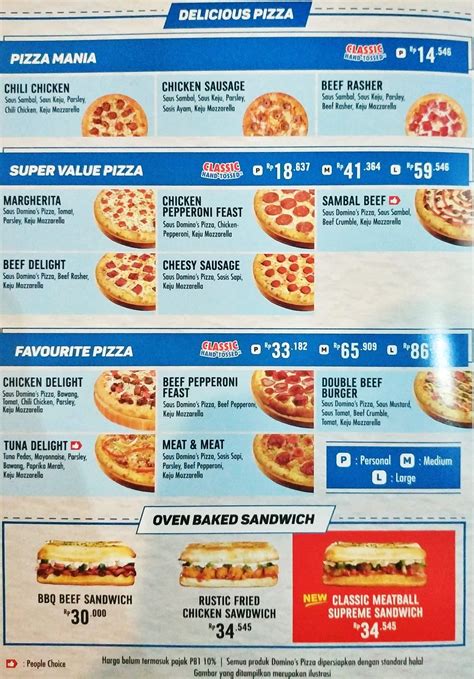 Domino’s Pizza: Variasi Pasta dan Menu Favorit