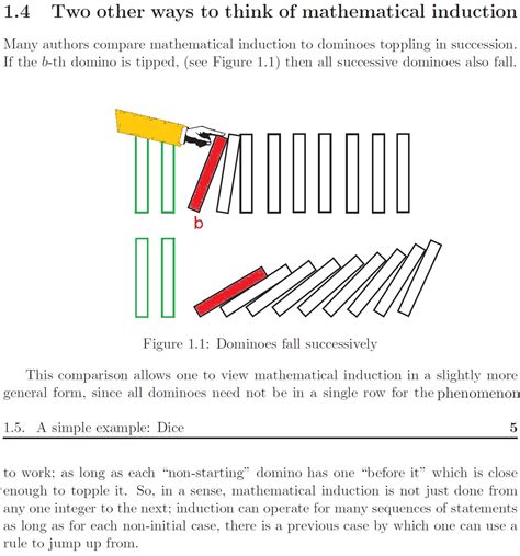 domino fall math induction