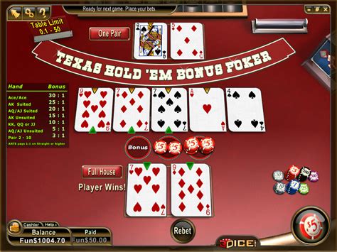 Texas Hold’em Bonus: Mainan Poker yang Menguntungkan