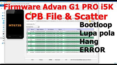 Mengatasi Masalah Lupa Password dan Flashing Advan G1 Pro