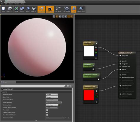 Kesulitan Dalam Menggunakan Subsurface Scattering (SSS) di Unreal Engine