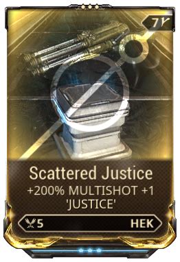 Modifikasi Scattered Justice untuk Warframe: Kegunaan dan Cara Mendapatkannya