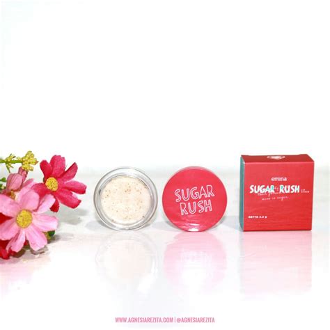 Review Emina Sugar Rush: Lip Scrub, Face Scrub, dan Lipstick