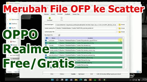 Konversi Firmware OFP ke Format Scatter untuk Mediatek