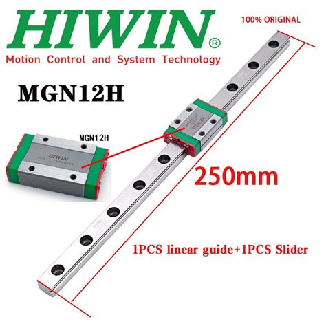 New Hiwin MGNR12R Linear Guideway Rail / MGN12 Series up to 2000mm Long