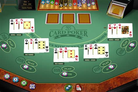 Aturan Bermain Three-Card Poker