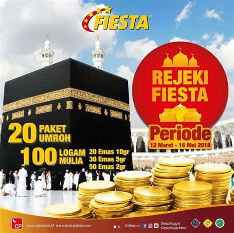 Rejeki Fiesta 2018: Umrah dan Logam Mulia untuk Anda