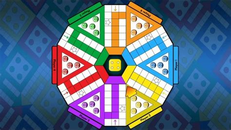 Templat Papan Permainan Ludo