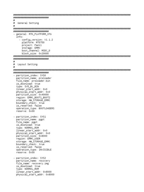 Kumpulan Scatter File Mediatek (MTK) untuk Berbagai Chipset