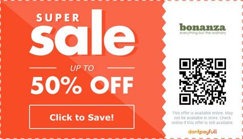 Bonanza Market Promo Codes | 50% Off Jul Discount Codes