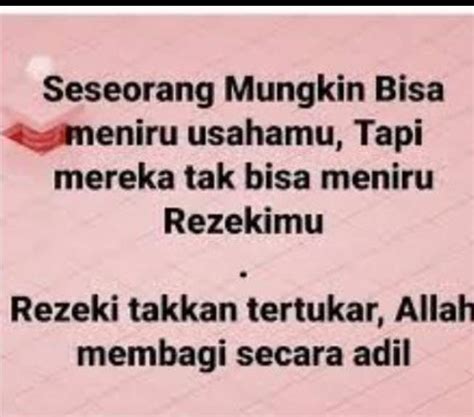 Tidak Bisa Meniru Rezeki: Usaha Bisa Ditiru, Tapi Kadar Rezeki Tidak Bisa Ditiru