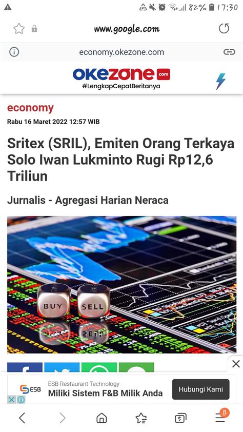 Sritex Masih Rugi, Berharap Bursa Dibuka Lagi