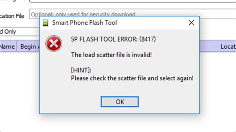 Incorrect Scatter File for Operation Oppo A3s