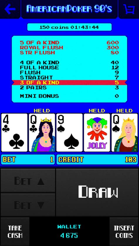 American Poker 90’s Casino: Experience the Classic Video Poker Machines Online