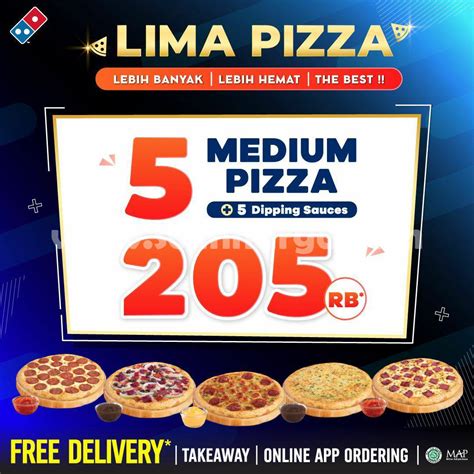 Promo Domino’s Pizza Spesial Agustus 2021, Pilih 5 Makanan Hanya 89 Ribu