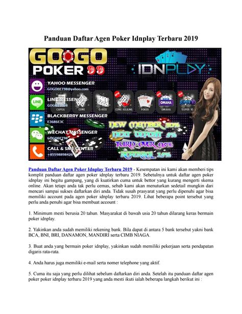 Judi Poker Online: Keseruan Bermain dengan Idnpoker