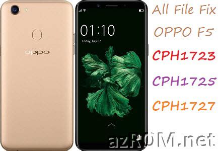 Firmware Oppo F5 Youth CPH1725: Panduan Instalasi dan Download