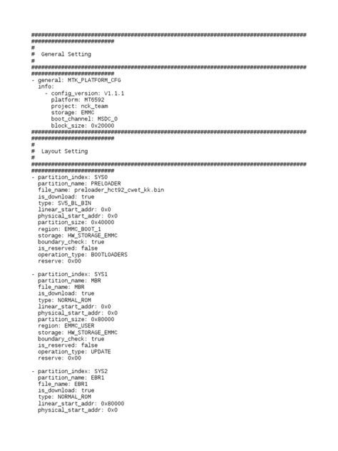 Cara Membuat File Scatter untuk Android Devices dengan Chipset MTK