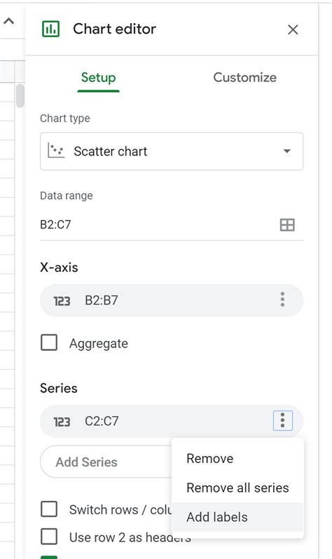 Menambahkan Label Data ke Grafik di Google Sheets