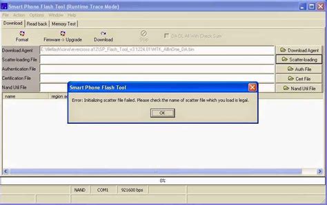 Mengatasi Kesalahan pada SP Flash Tool: “The Load Scatter File is Invalid