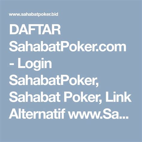 SahabatPoker – Situs JudiQQ Fitur Keamanan Super Canggih