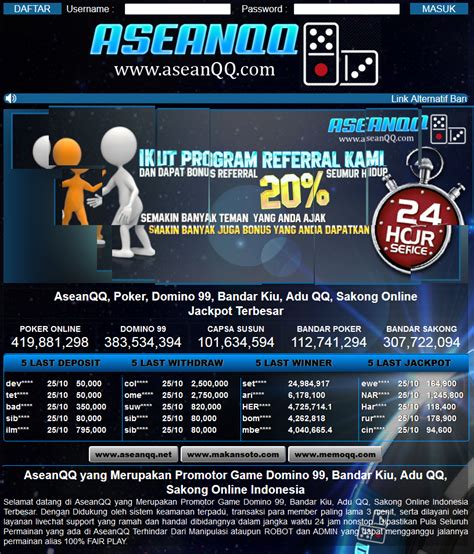 AseanQQ: Pusat Permainan Poker Online dan Domino 99 Terpercaya