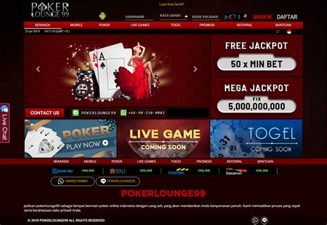 Poker Lounge99: Info Update dan Tampilan Resmi