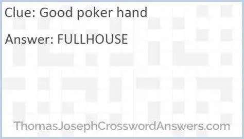 Good Poker Hand: Arti dan Variasi dalam Crossword