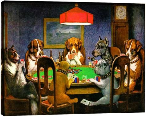 Seriis “Anjing Bermain Poker” Oleh George Cruikshank dan C.M. Coolidge