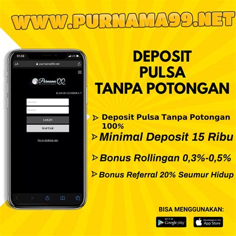 Deposit Pulsa Tanpa Potongan di PurnamaQQ