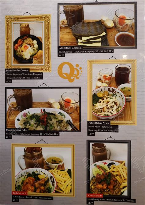 QQ Kopitiam, Sudirman – Menu Terbaru dan Jam Buka