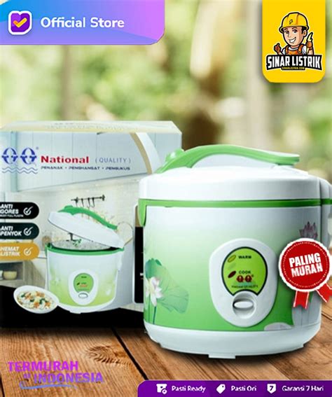 National Rice Cooker M-818: Penggembor Nasi Serbaguna dengan Kualitas Terbaik dan Anti-Lengket