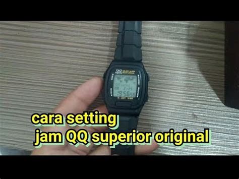 Stopwatch Timer QnQ Q&Q QQ HS-45 Hitam Original