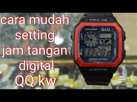 Bagaimana Cara Menyetel Jam Tangan Digital