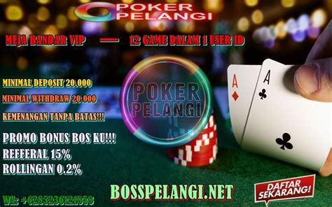 Pokerpelangi.com Agen Texas Poker Domino Online Indonesia Terpercaya