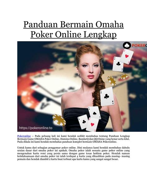 Panduan Bermain Omaha Poker Bagi Pemula