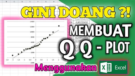 Cara Membuat Q-Q Plot Dengan Microsoft Excel untuk Cek Normalitas Data