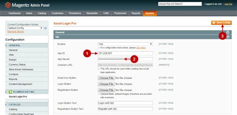 Konfigurasi QQ Magento Social Login dan Magento 2 Social Login